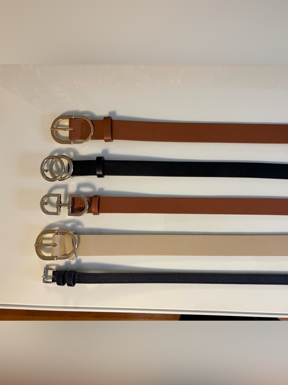 Classic Leather Belts - Black, Tan, Beige